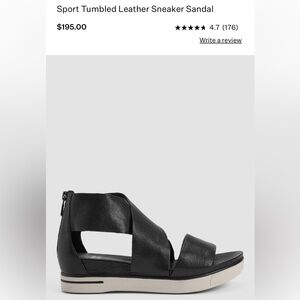 NWT Sport Tumbled Leather Sneaker Sandal size 9